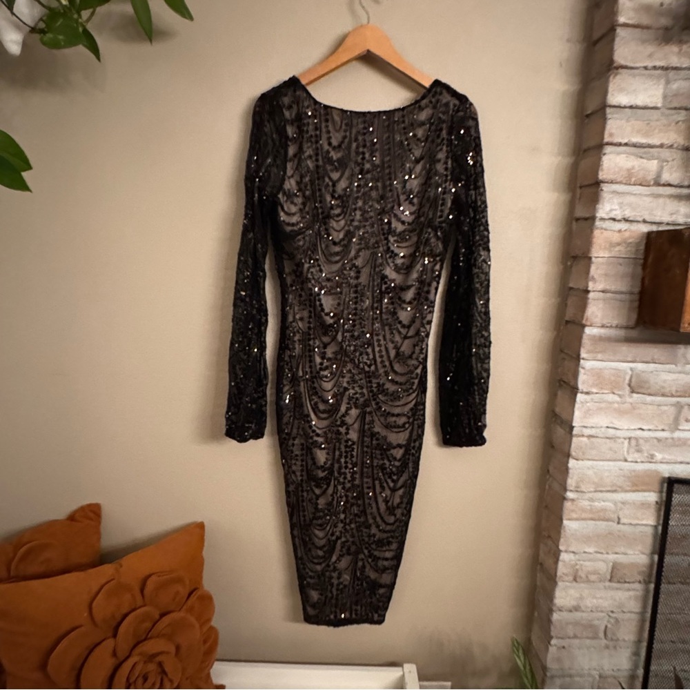 BALTIC BORN Elizabeth Sequin Midi Dress - Picture 2 of 8
